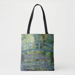 Claude Monet - Water Lily pond, Green Harmony Tote Bag