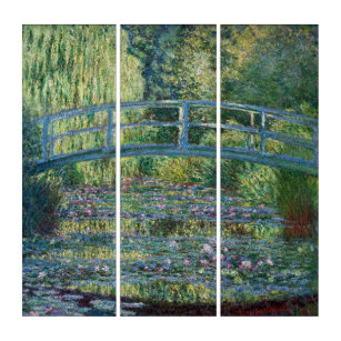 Claude Monet - Water Lily pond, Green Harmony Triptych