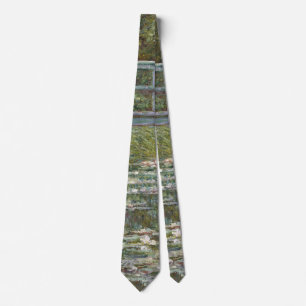 Claude Monet Water Lily Pond (Japanese Footbridge) Tie