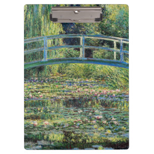 Claude Monet - Water Lily Pond & Japanesese Bridge Clipboard