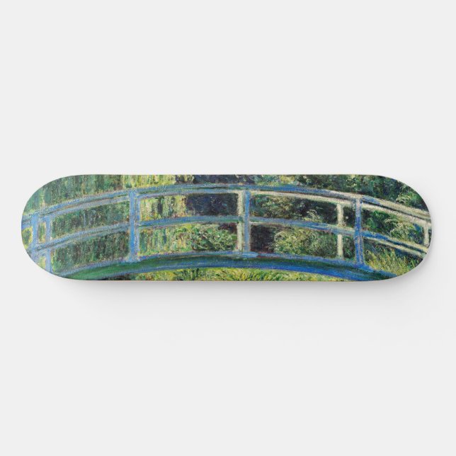 Claude Monet - Water Lily Pond & Japanesese Bridge Skateboard (Horz)
