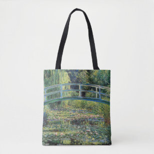 Claude Monet - Water Lily Pond & Japanesese Bridge Tote Bag