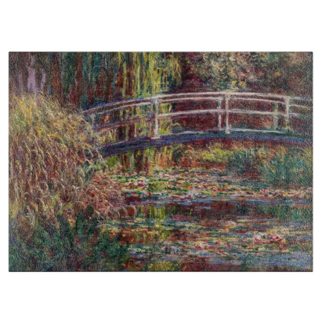 Claude Monet - Water Lily pond, Pink Harmony Cutting Board (Front)