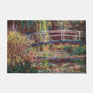 Claude Monet - Water Lily pond, Pink Harmony Doormat