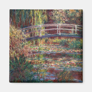 Claude Monet - Water Lily pond, Pink Harmony Magnet