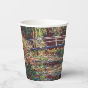 Claude Monet - Water Lily pond, Pink Harmony Paper Cups