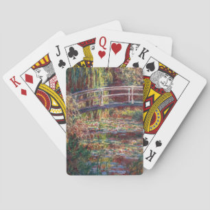 Claude Monet - Water Lily pond, Pink Harmony Playing Cards