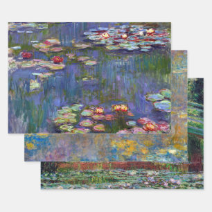 Claude Monet, Water Lily Pond Wrapping Paper Sheet