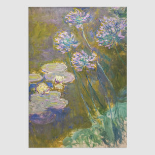 Claude Monet - Waterlilies and Agapanthus Tissue Paper