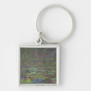 Claude Monet   Waterlilies at Sunset Key Ring