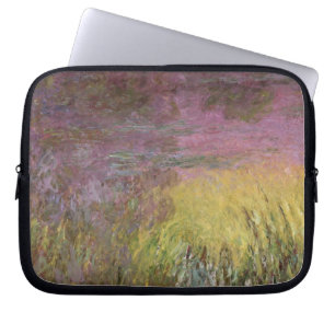 Claude Monet Waterlilies at Sunset Laptop Sleeve