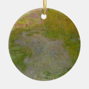 Claude Monet Waterlilies, c.1919 (oil on canvas) Ceramic Tree Decoration