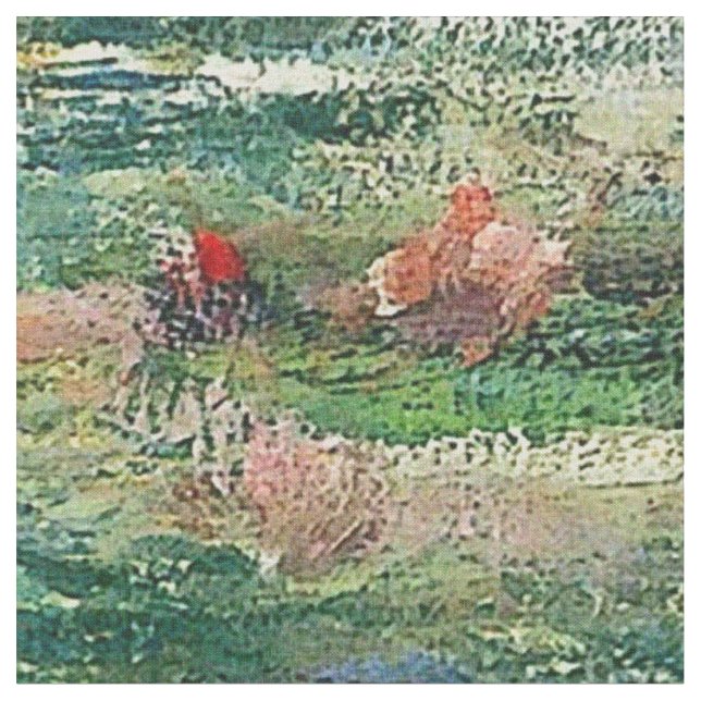 Claude Monet - Waterlilies Fabric (Close Up)