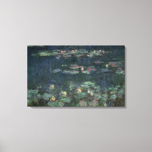 Claude Monet   Waterlilies: Green Reflections Canvas Print