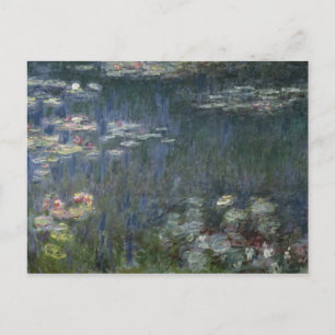 Claude Monet   Waterlilies: Green Reflections Postcard