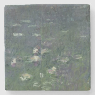 Claude Monet Waterlilies: Morning, 1914-18 Stone Coaster