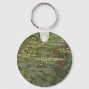 Claude Monet   Waterlilies or The Water Lily Pond  Key Ring