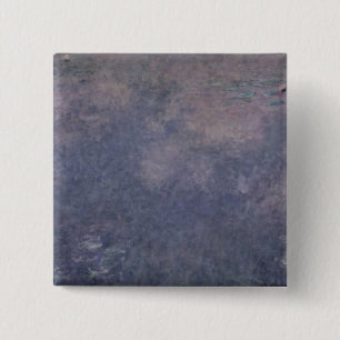 Claude Monet Waterlilies: Two Weeping Willows 15 Cm Square Badge
