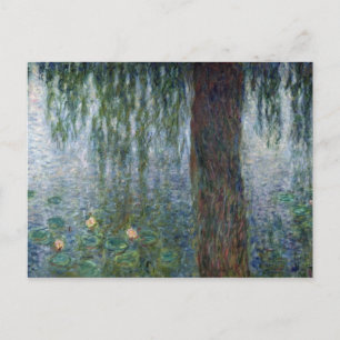 Claude Monet Waterlilies Weeping Willows left Postcard