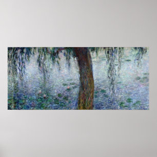 Claude Monet   Waterlilies Weeping Willows right Poster