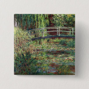 Claude Monet   Waterlily Pond: Pink Harmony, 1900 15 Cm Square Badge