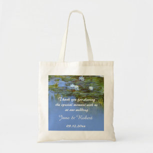 Claude Monet waterlily wedding favour than you Tote Bag