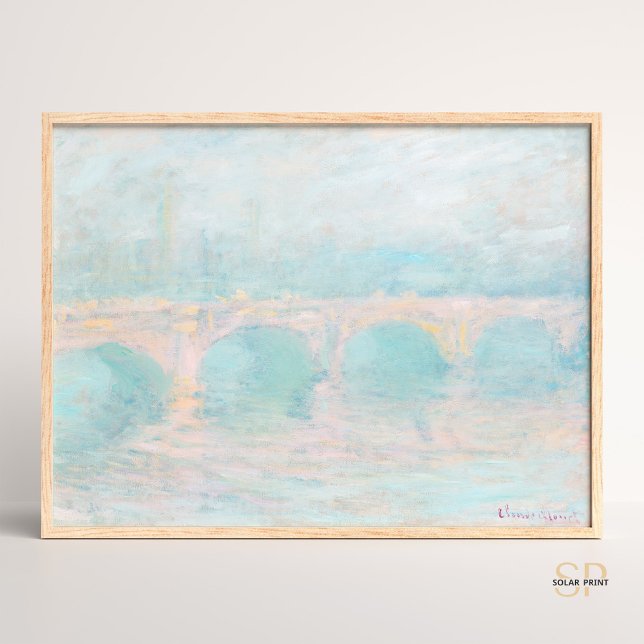 Claude Monet Waterloo Bridge at Sunset Art Print (Creator Uploaded)