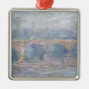 Claude Monet Waterloo Bridge, London, at Sunset Metal Tree Decoration