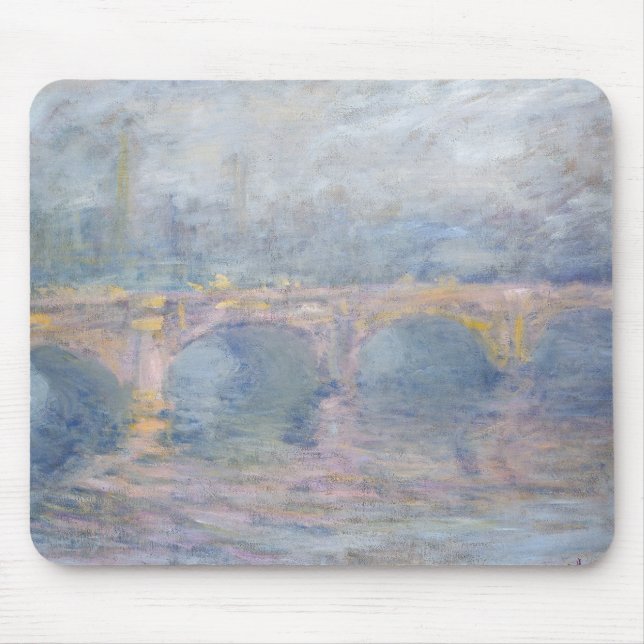 Claude Monet | Waterloo Bridge, London, at Sunset Mouse Pad (Front)
