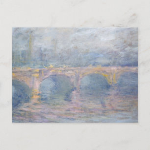 Claude Monet   Waterloo Bridge, London, at Sunset Postcard