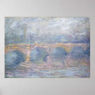 Claude Monet   Waterloo Bridge, London, at Sunset Poster