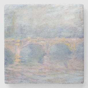 Claude Monet Waterloo Bridge, London, at Sunset Stone Coaster