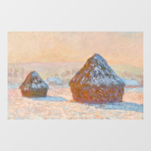 Claude Monet - Wheatstacks, Snow Effect, Morning