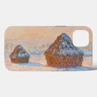 Claude Monet - Wheatstacks, Snow Effect, Morning