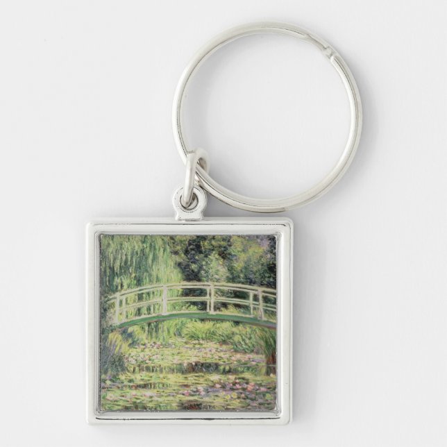 Claude Monet | White Nenuphars, 1899 Key Ring (Front)