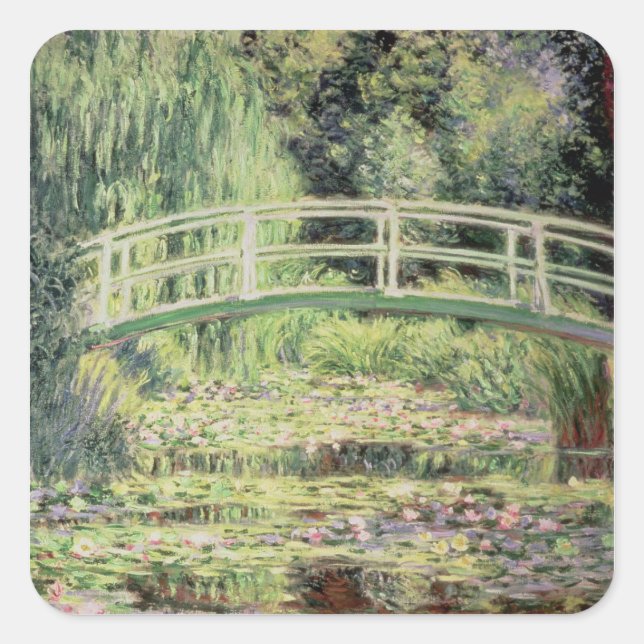 Claude Monet | White Nenuphars, 1899 Square Sticker (Front)