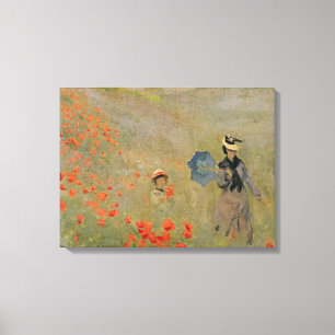 Claude Monet   Wild Poppies, near Argenteuil Canvas Print