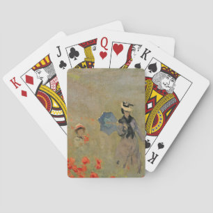 Claude Monet Wild Poppies, near Argenteuil Playing Cards