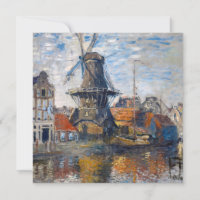 Claude Monet - Windmill, Amsterdam 