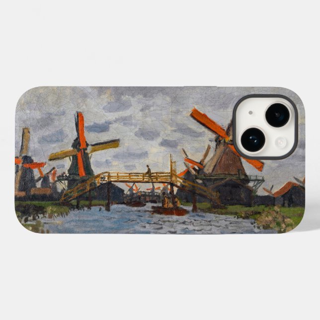 Claude Monet - Windmills near Zaandam Case-Mate iPhone Case (Back (Horizontal))
