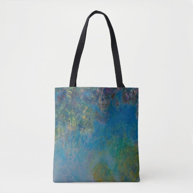 Claude Monet Wisteria Fine Art Floral GalleryHD Tote Bag (Front)
