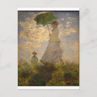 Claude Monet: Woman with a Parasol, 1875 Postcard