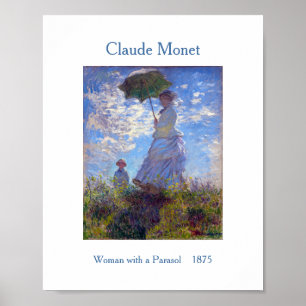 Claude Monet Woman with a Parasol 1875  Poster