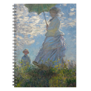 Claude Monet Woman with a Parasol 1875 Spiral Notebook