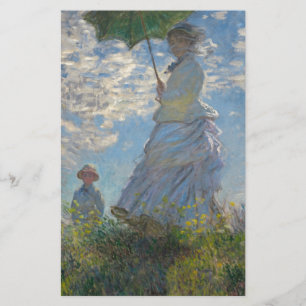 Claude Monet Woman with a Parasol 1875 Stationery