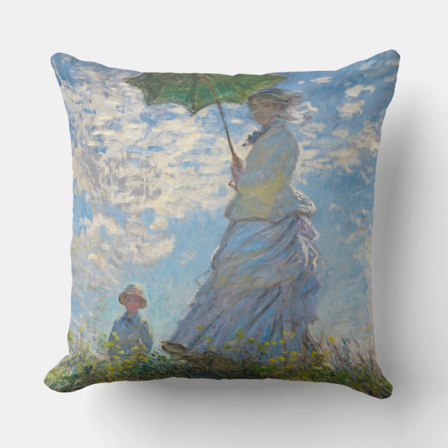 Claude Monet | Woman with a Parasol Cushion (Front)