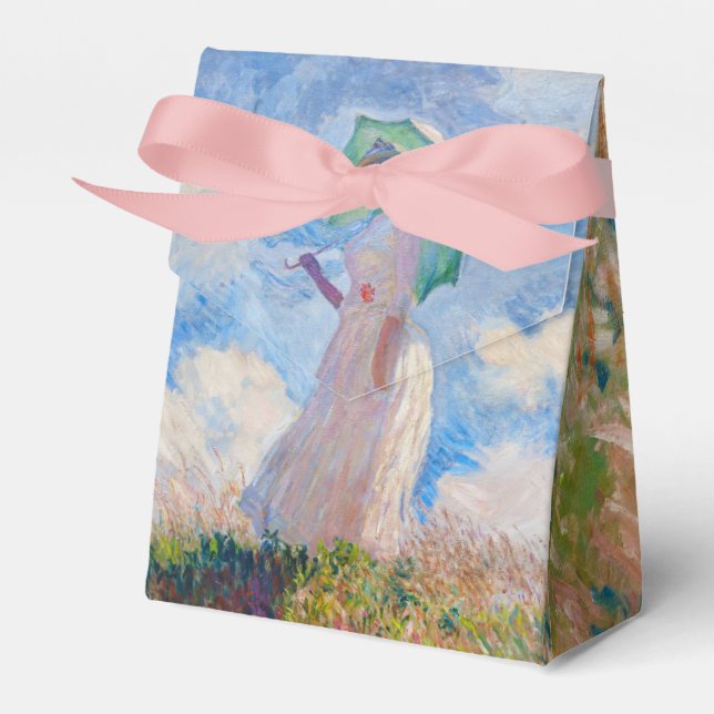 Claude Monet - Woman with a Parasol facing left Favour Box (Front Side)
