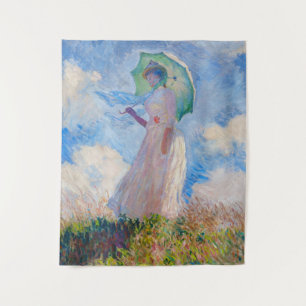 Claude Monet - Woman with a Parasol facing left Tapestry
