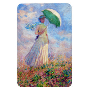 Claude Monet - Woman with a Parasol facing right Magnet