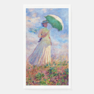 Claude Monet - Woman with a Parasol facing right Napkin